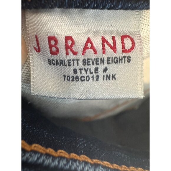 2/$30 J Brand 30 Scarlett Seven Eights Jeans Ink Wash - Picture 15 of 16